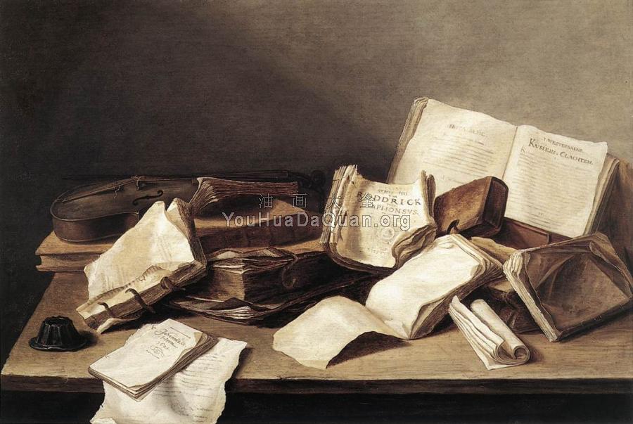 Still-Life of Books - 让·达维德兹·德·希姆